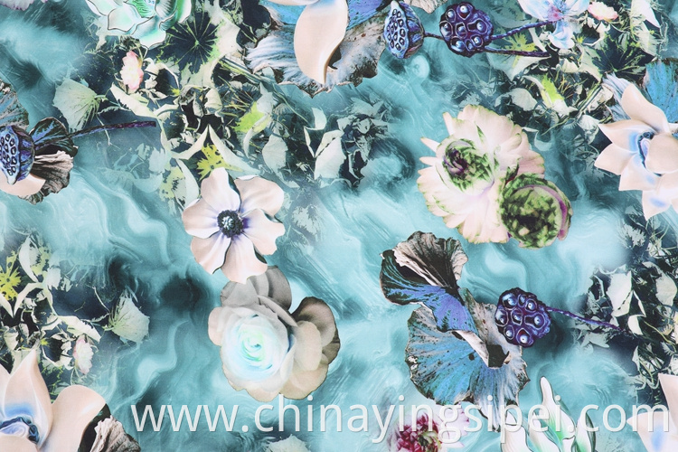 Rayon Stain Woven Digital Printed Dyed Fabric